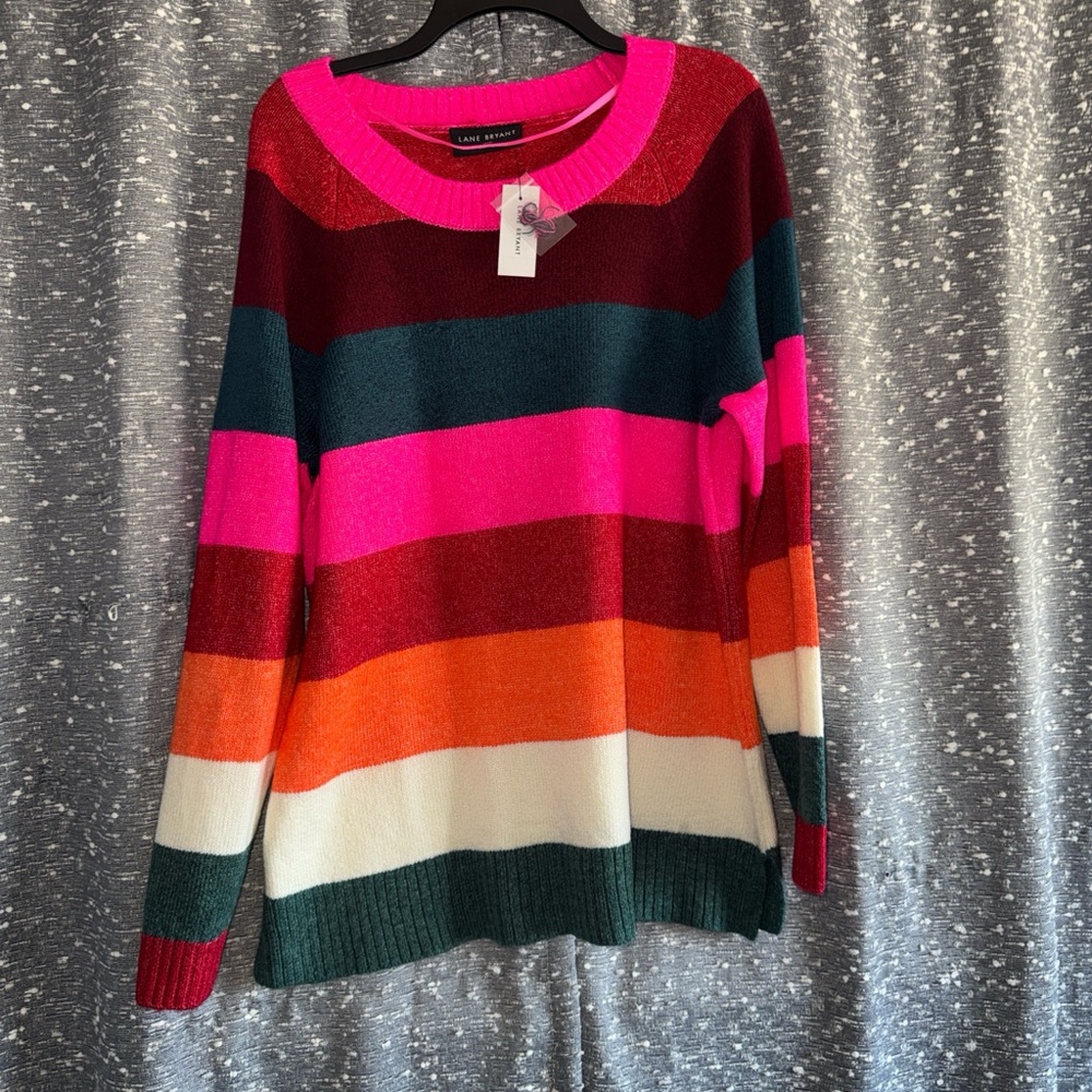 Colorful Striped Sweater by Lane Bryant